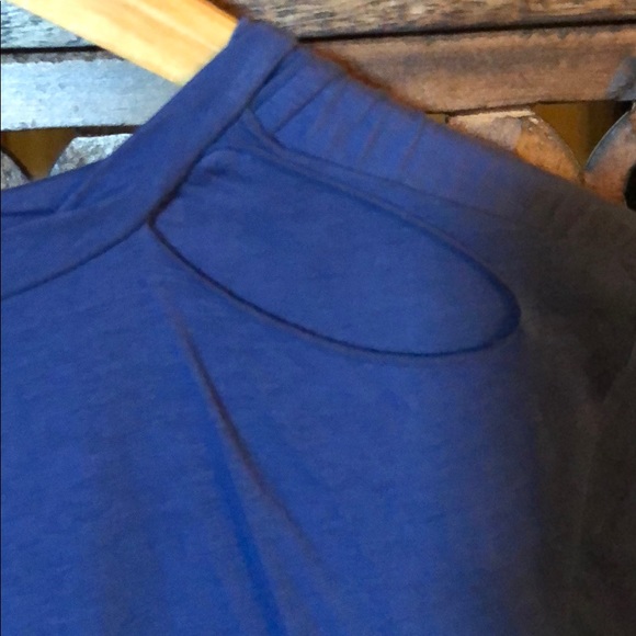 Phillip Lim Blue Distressed Double Layer Tee - Picture 3 of 4